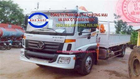 Xe tải thaco auman c160 gắn cẩu sangdo 5 tấn 4 đốt