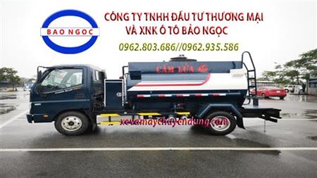 Xe bồn chở xăng dầu cấp lẻ 4 khối thaco ollin 350