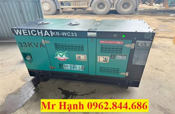 MÁY PHÁT ĐIỆN WEICHAI 33KVA TREO CONTAINER LẠNH